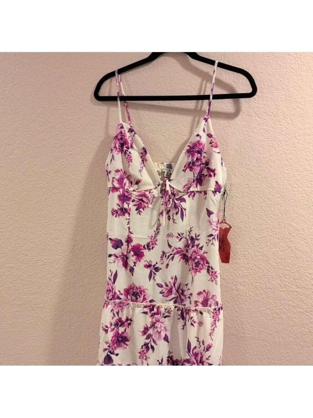 Haute Monde Floral Dress Spaghetti Straps, Medium,Runs Small,See Measuremens,New - Picture 4 of 8